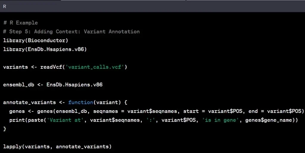 Genomic Data Analysis in R Step 5