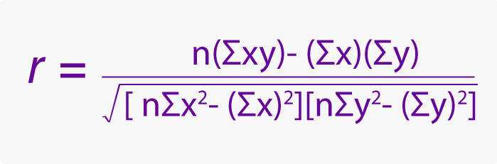 Bivariate Data Formula