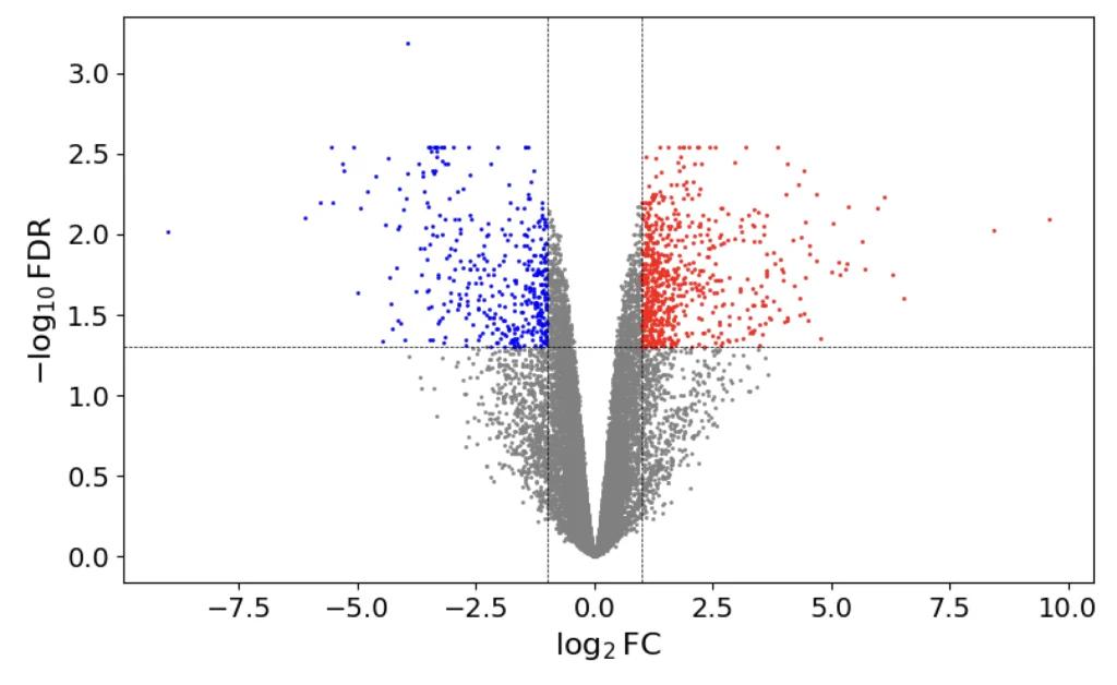 Volcano Plot RNA-Seq Interpretation